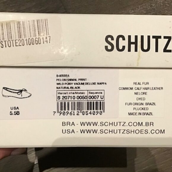 Schutz Arissa Leopard Print Calf Hair Flats - NIB - Picture 3 of 3